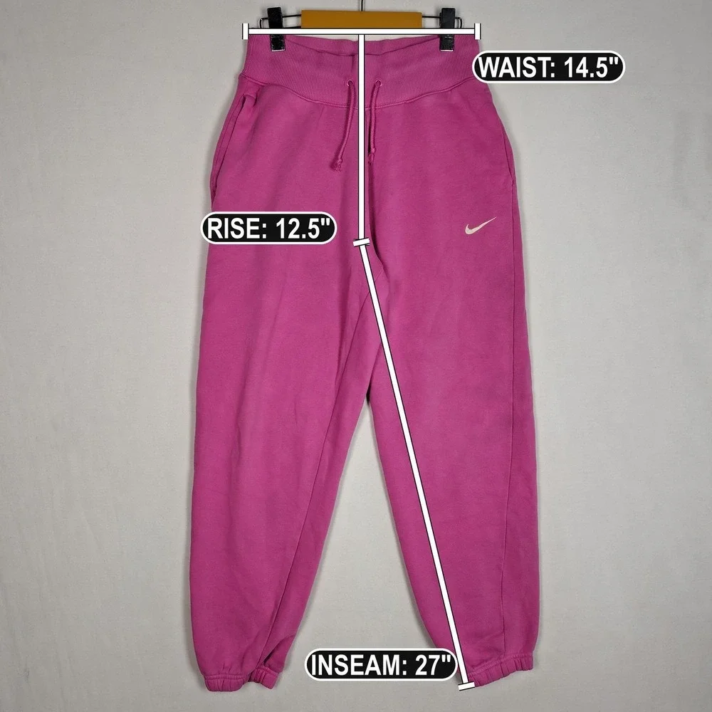 Nike Sportswear Phoenix Fleece High Waisted Sweatpants Pink XS DQ5887-615